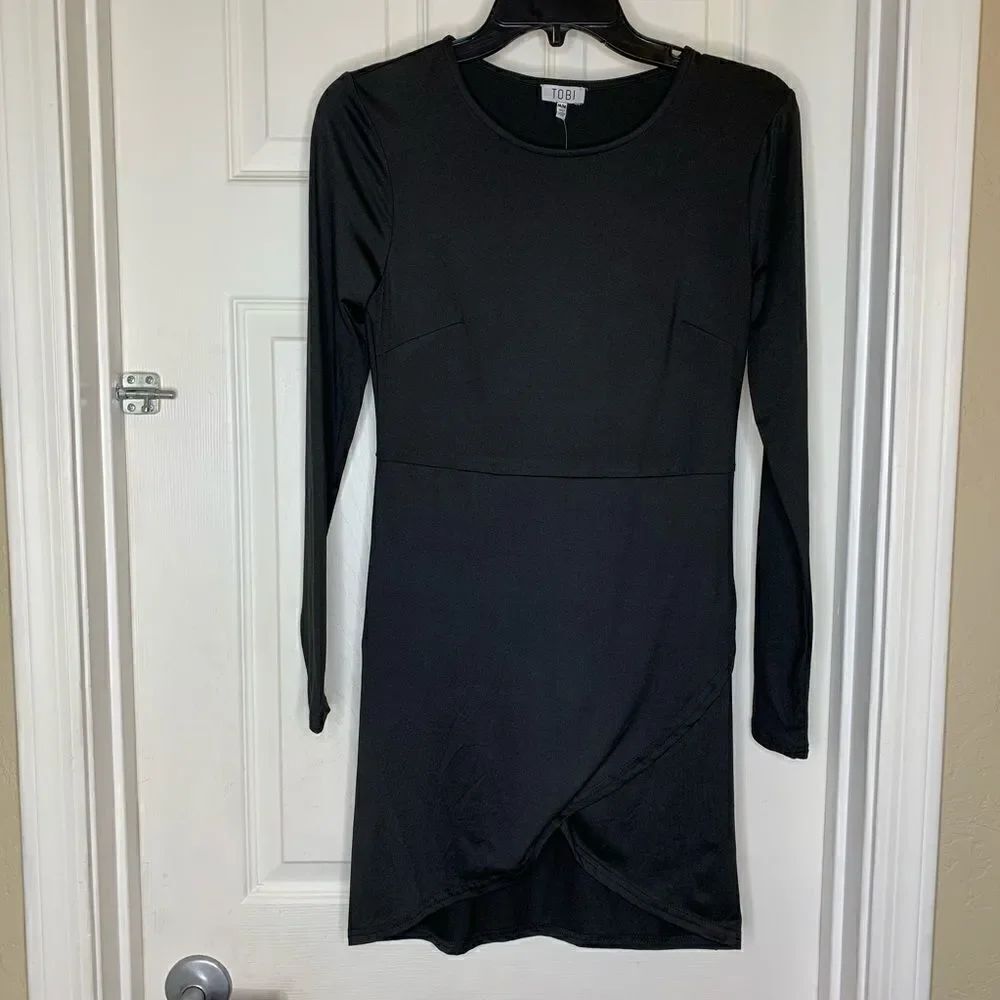 Tobi There She Goes Black Bodycon Dress Size M